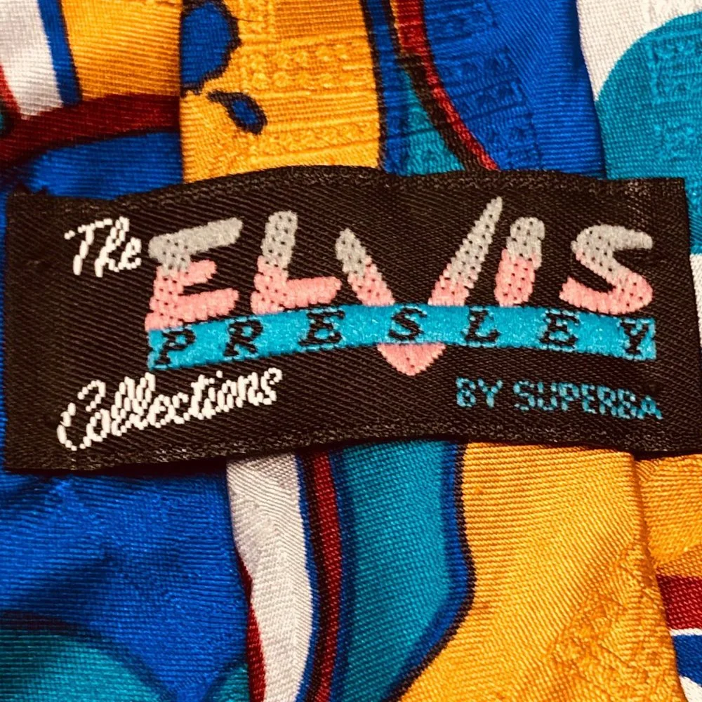 Elvis Presley Superba Suspicious Minds Silk Tie - Picture 6 of 9